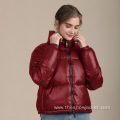 OEM New Zipper Short Puff Jacket for Women